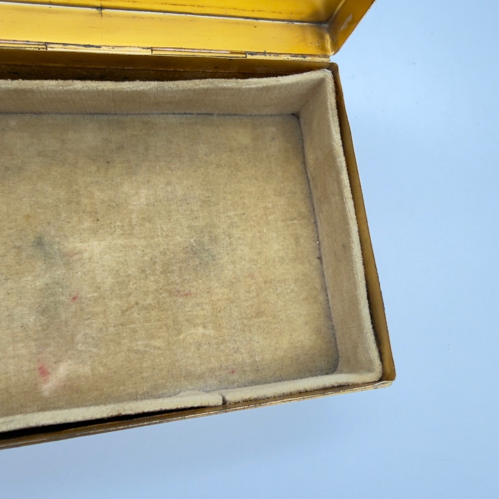 Vintage Empire Art Gold E & J B Filigree Jewelry Box Portrait Miniature Enamel - Picture 6 of 9